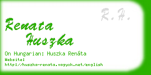 renata huszka business card