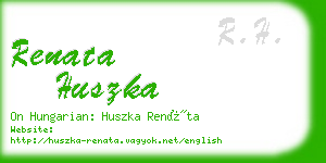 renata huszka business card